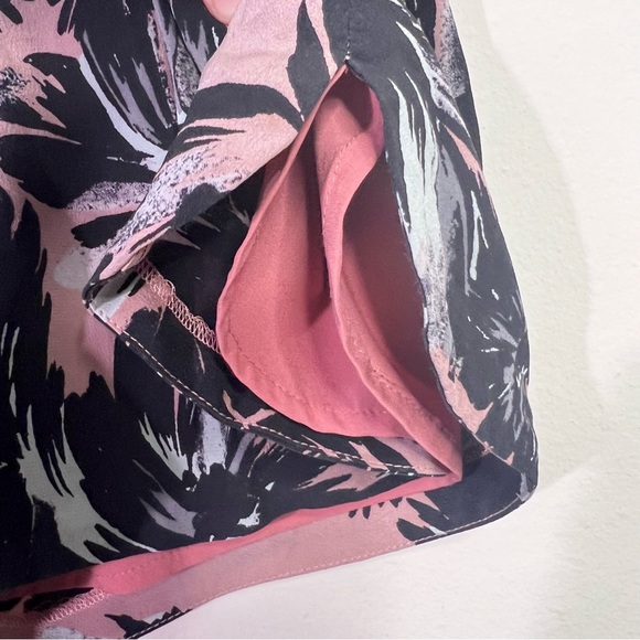 Rebecca Taylor 100% Silk High Waist Pink Floral Shorts - Picture 6 of 7
